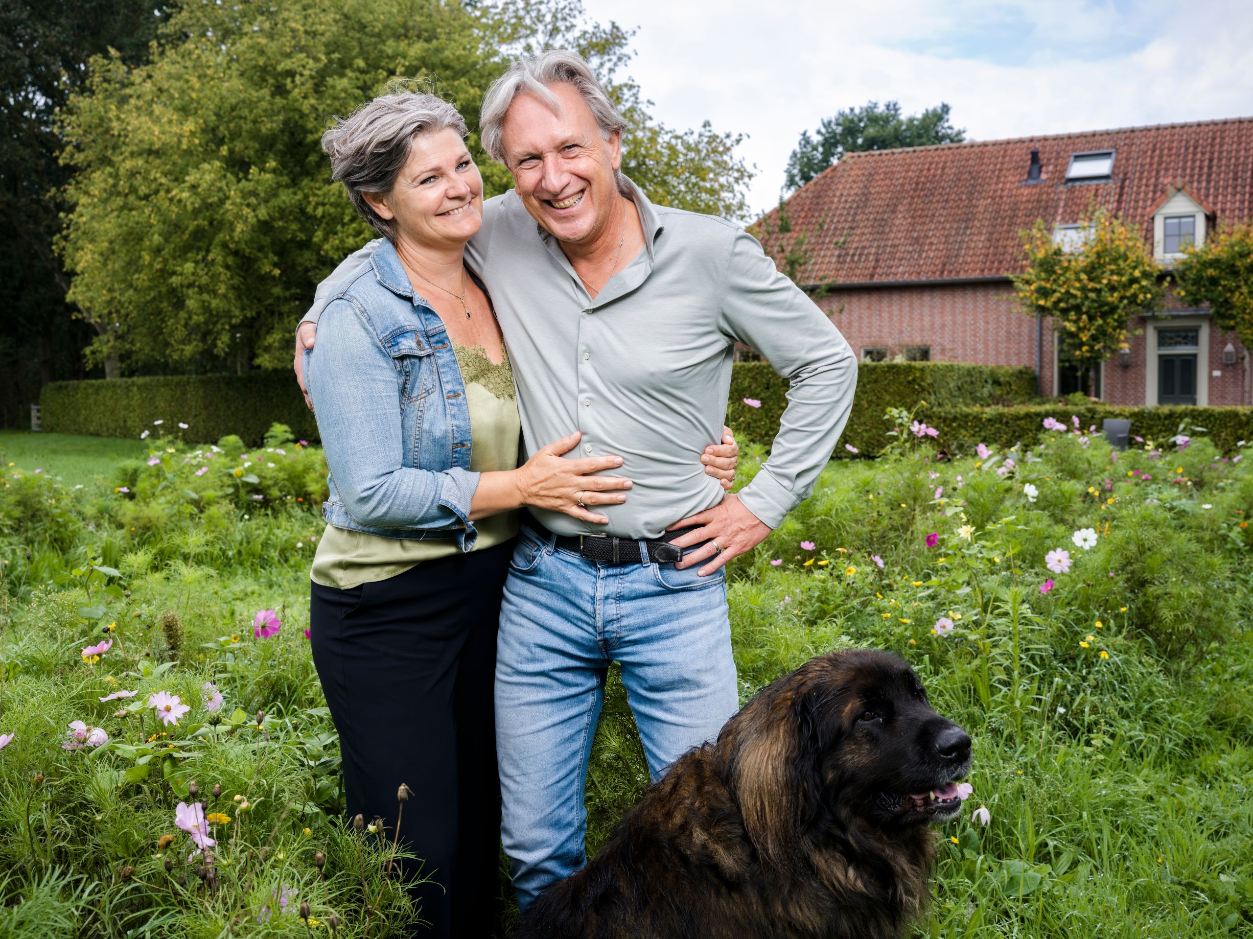 Eddy en Marinka in de pluktuin